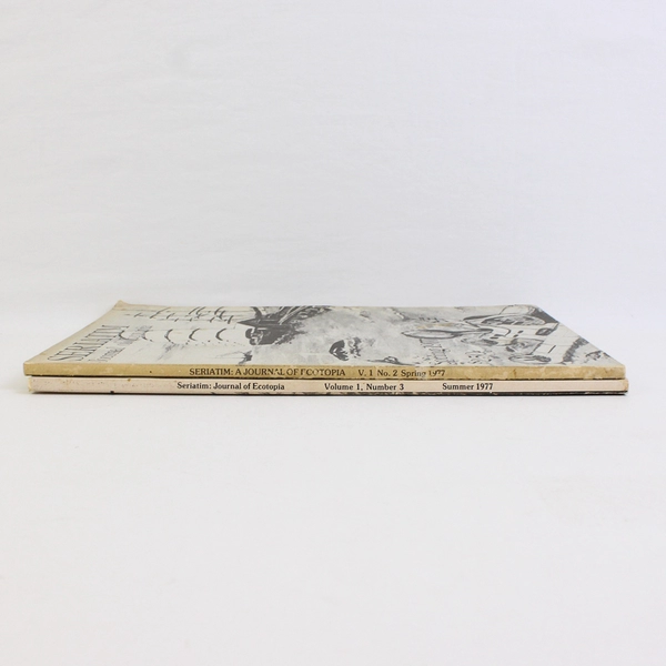 Vintage Lot of 2 Seriatim Journal Of Ecotopia Magazine Spring 1977 Summer 1977