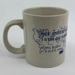 NCF International 14th Quadrennial Conference Hong Kong 1996 White Ceramic Mug