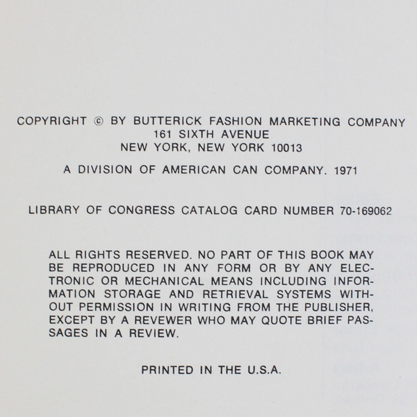 Everything About Sewing Fur & Fur-Like Fabrics Vogue Patterns 1970s Fashion Book