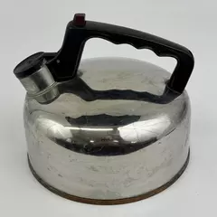 West Bend 2.5 Qt. Singing Tea Kettle Stainless Steel Copper Bottom USA