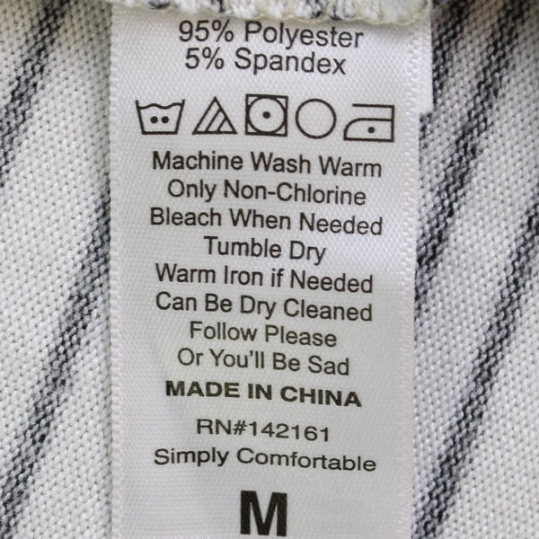 LuLaRoe Gray and Black Striped V-Neck Sweater Dress Women's Size Medium