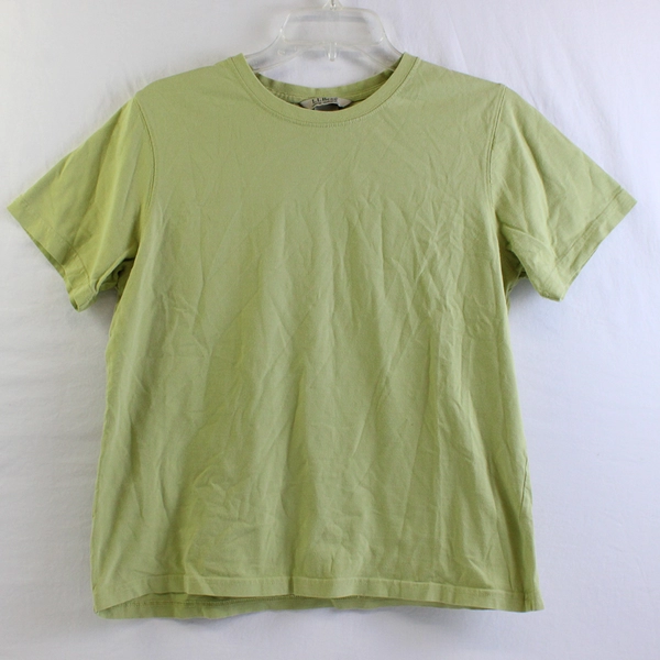 L.L. Bean Light Green Short-Sleeve Cotton T-Shirt Women's Size Small