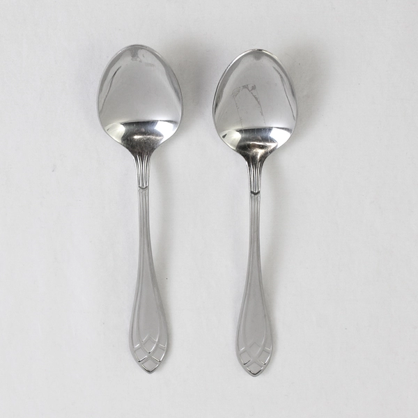 Lot of 2 Retroneu Noblis 18/10 Stainless Teaspoons 6.13 Inches