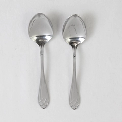Lot of 2 Retroneu Noblis 18/10 Stainless Teaspoons 6.13 Inches