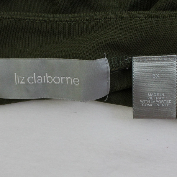 Liz Claiborne Army Green Tank Top Women's Size 3X