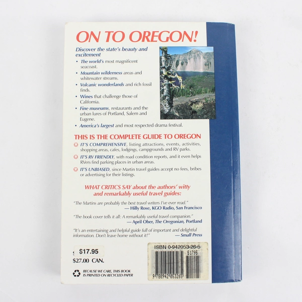 Oregon Discovery Guide Remarkably Useful Travel Companion Martin (1999, PB)