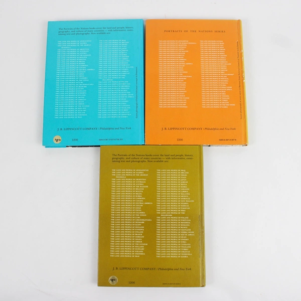 Lot of 3 Land And People Books Jordan Syria Lebanon Middle East 1970s Hardcover