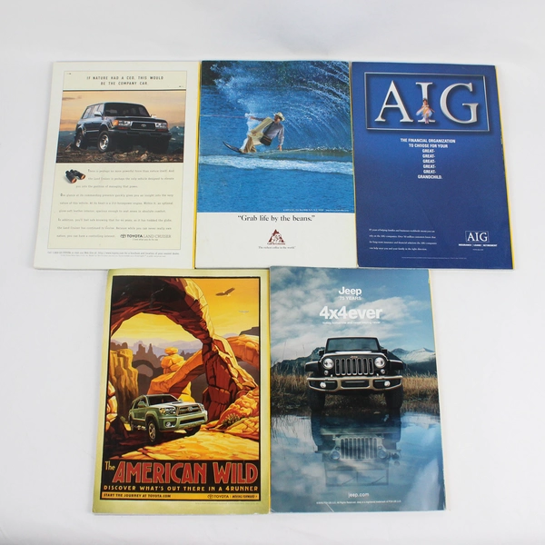 Lot of 5 National Geographic Magazines Various Years 1996 2016