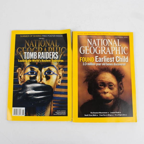 Lot of 5 National Geographic Magazines Various Years 1996 2016