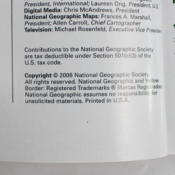 Lot of 5 National Geographic Magazines Various Years 1996 2016