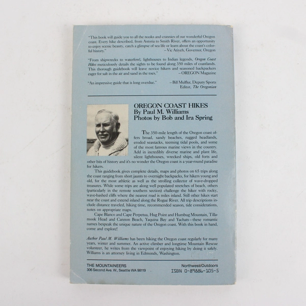 Oregon Coast Hikes by Paul M. Williams Mountaineers (1985, Trade Paperback)