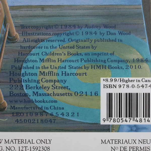 Napping House Padded Board Book by Audrey Wood (2010, Children's Board Books)