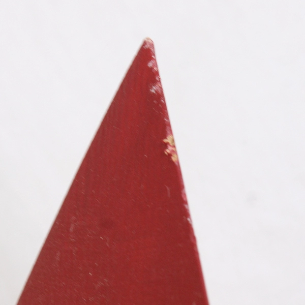 Set Of 3 Matching Unbranded Wooden Block Tomte Santa Figurines 9" & 7" & 5" Tall