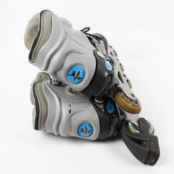 Chicago Air Flex CRS66 Inline Skates Roller Blades Women' Size 8 Blue/Gray/Black