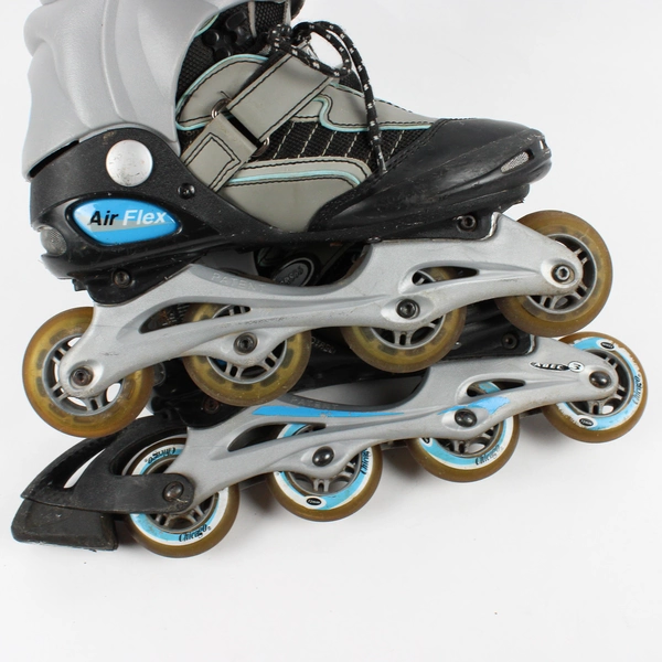 Chicago Air Flex CRS66 Inline Skates Roller Blades Women' Size 8 Blue/Gray/Black