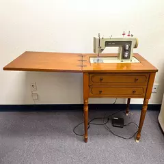 Vintage Sears Kenmore Sewing Machine and Cabinet
