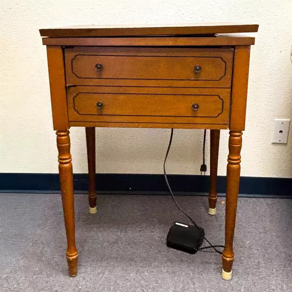 Vintage Sears Kenmore Sewing Machine and Cabinet