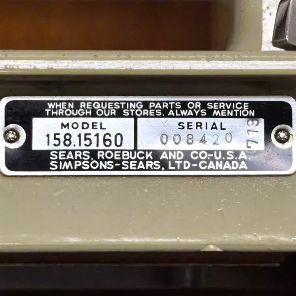 Vintage Sears Kenmore Sewing Machine and Cabinet