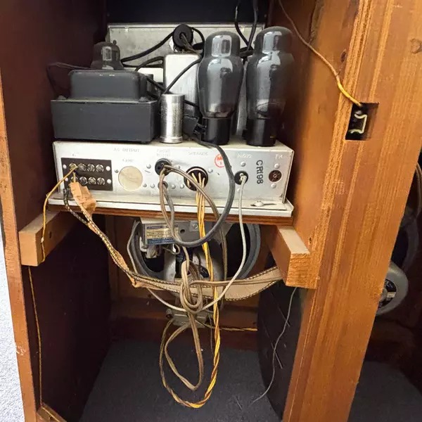 Vintage Magnavox 154B Stereo Cabinet Turntable Radio 1950s Untested