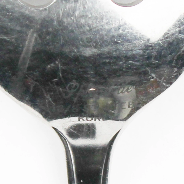 Lot Of 2 Splendide Manhattan (Stainless) Flatware Pierced Serving Spoons 9.25"