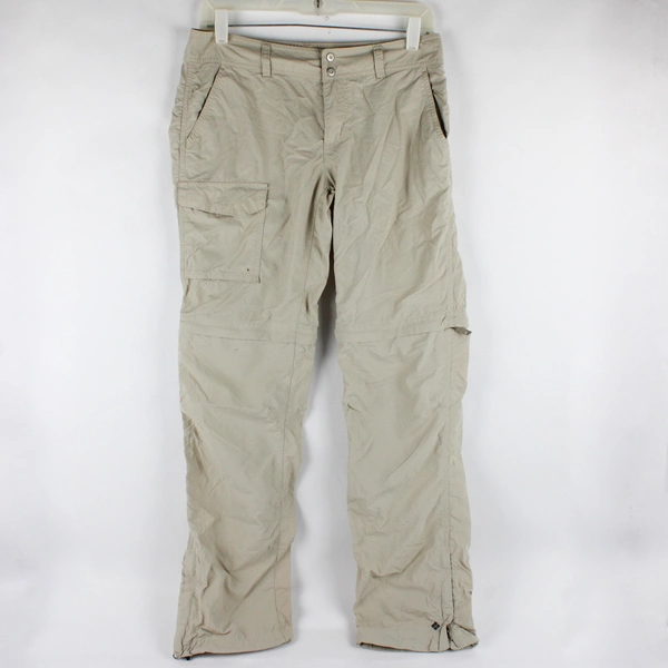Columbia Beige Nylon Cargo Pants Women's Size 6 Regular FLAWED