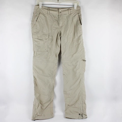 Columbia Beige Nylon Cargo Pants Women's Size 6 Regular FLAWED