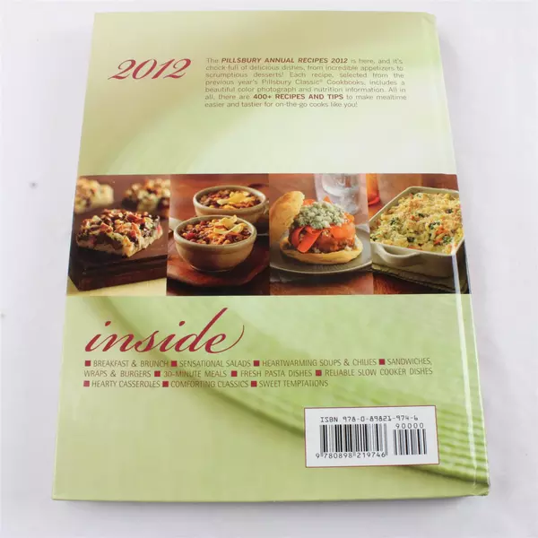 Pillsbury Annual Recipes Cookbook 2012 Baking Recipes Hardcover 