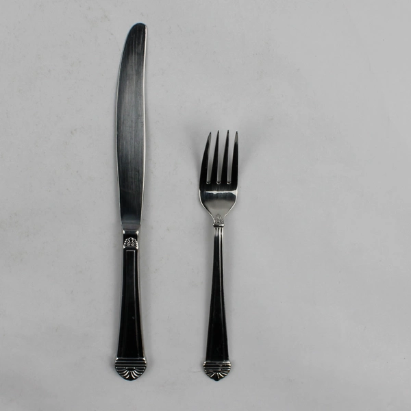 Lot Of 5 Libbey LYF7 (Stainless) Flatware 3 Dinner Knives 9.5" Salad Forks 7.25"