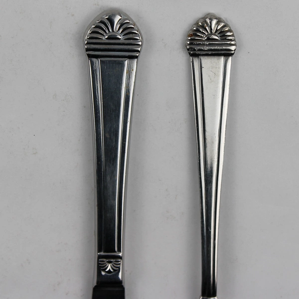 Lot Of 5 Libbey LYF7 (Stainless) Flatware 3 Dinner Knives 9.5" Salad Forks 7.25"