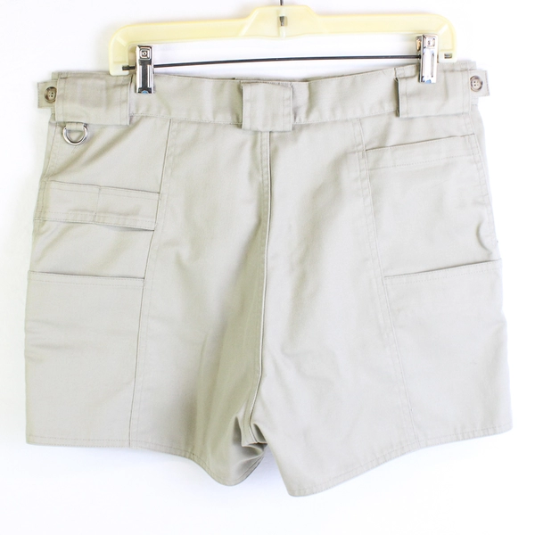 Tilley Endurables Solid Khaki/Tan Color Work Utility Cargo Shorts Womens Size 35