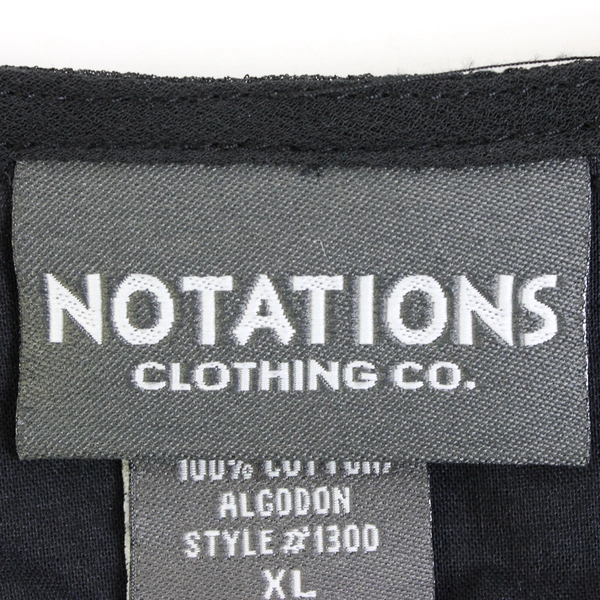 Notations Clothing Co Solid Black Color Beaded Long Sleeve BlouseWomens Size XL