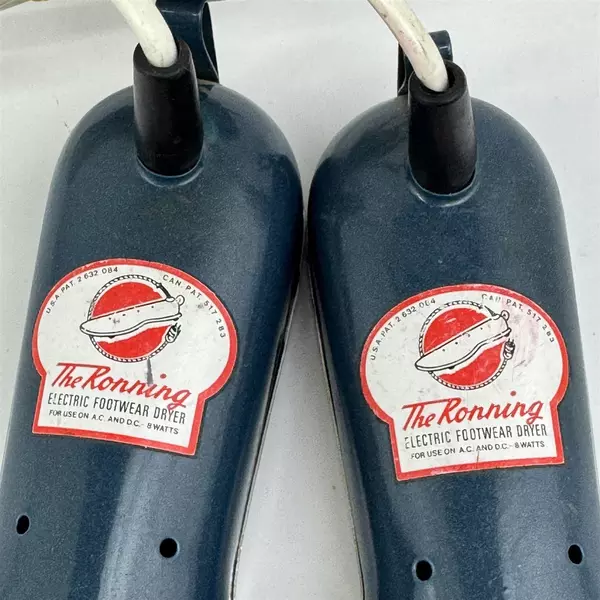 Vintage Blue The Ronning Electric Footwear Shoe Dryer Made in Norway Working