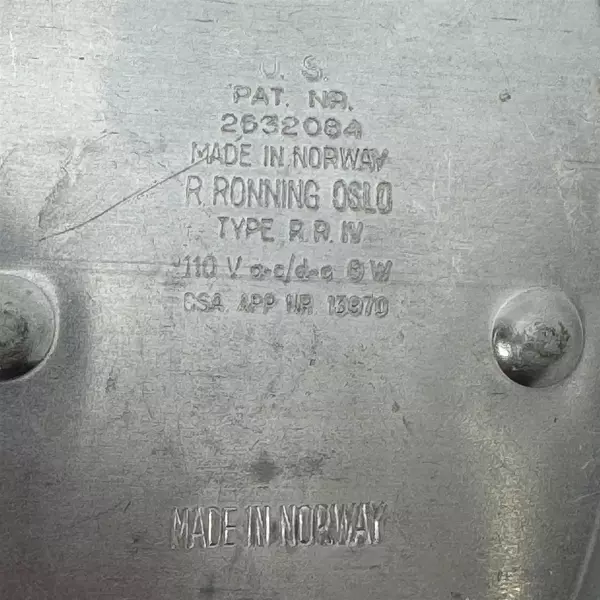 Vintage Blue The Ronning Electric Footwear Shoe Dryer Made in Norway Working