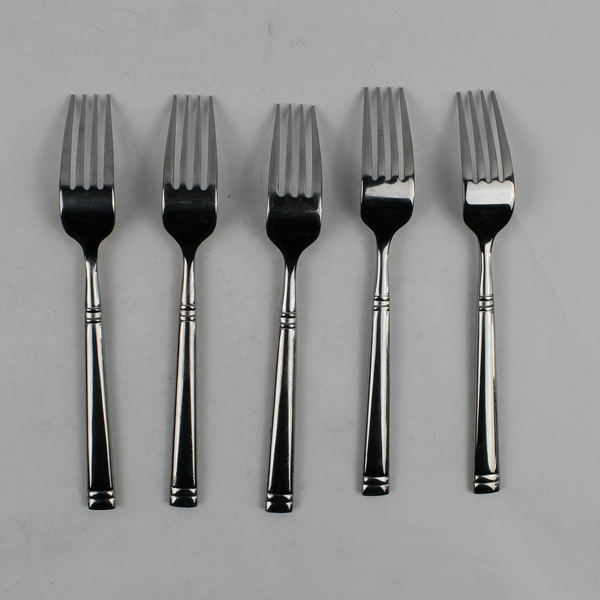Lot Of 5 Mikasa MIS60 (Stainless) Flatware Dinner Forks 8.25" Long