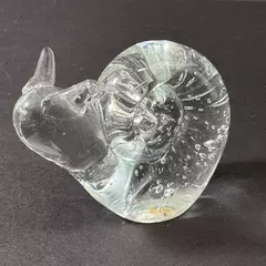 Clear Handmade Crystal Snail Paperweight Taiwan
