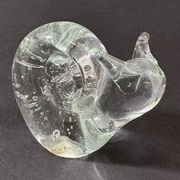 Clear Handmade Crystal Snail Paperweight Taiwan