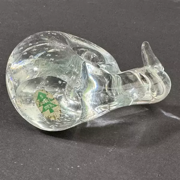 Clear Handmade Crystal Snail Paperweight Taiwan
