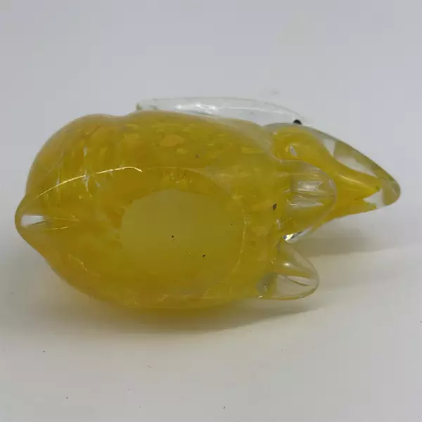 Hand Blown Rabbit Art Glass Paperweight 3.75 Inch