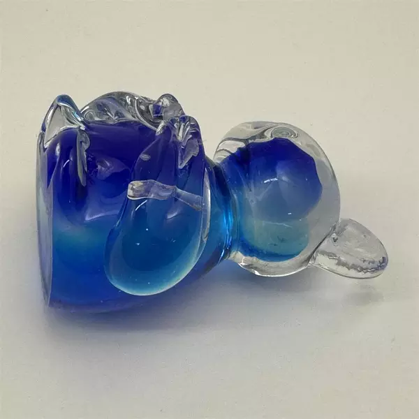 Vintage Blue Art Glass Koala Bear Paperweight