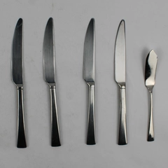 Lot Of 5 Mikasa Lucia (Stainless) Flatware 4 Dinner Knives 9.5" & 1 Butter Knife