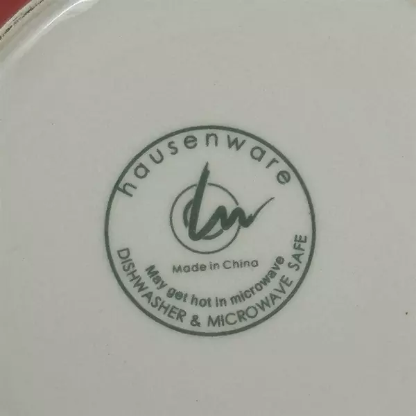 HausenWare Twist Coral Salad Plate Swirl Pattern 8.75 Inch