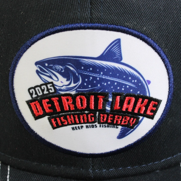 Baseball Cap with Mesh Back, Detroit Lake Fishing Derby 2025 