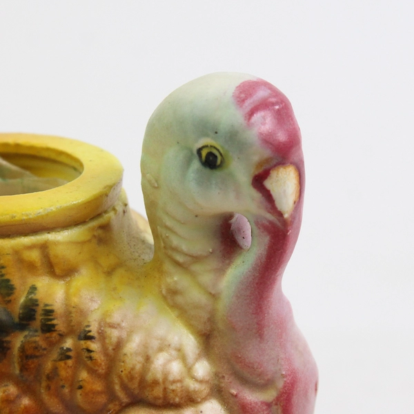 Napcoware 3.8" Tall Turkey Thanksgiving Candle Holder, Japanese