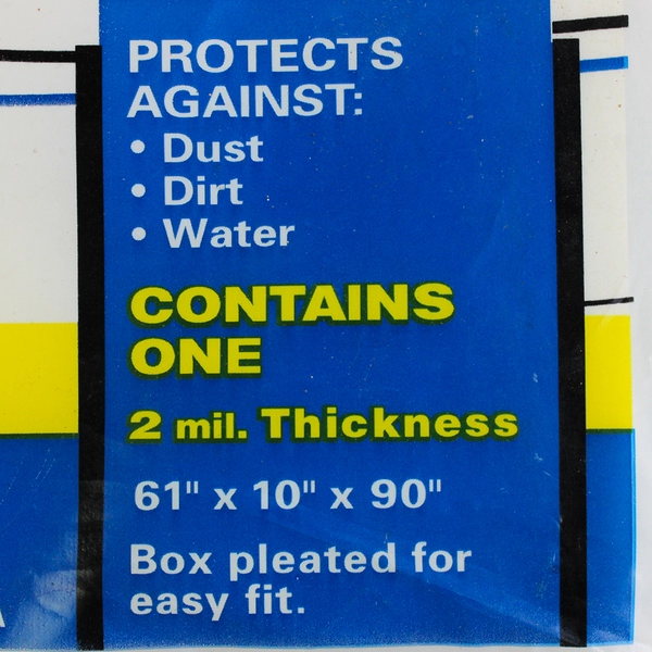 New Chateau Queen Size Mattress Bag for Moving or Storage 61x10x90" 2 Mil. Thick