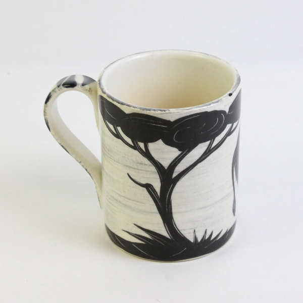 Large Mikasa African Art Elephant Coffee Mug, BL207, Made in Italy