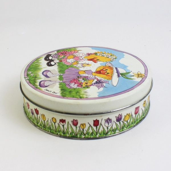 Vtg Suzy's Zoo Spring Metal Cookie Tin 1994 Suzy Spafford Easter