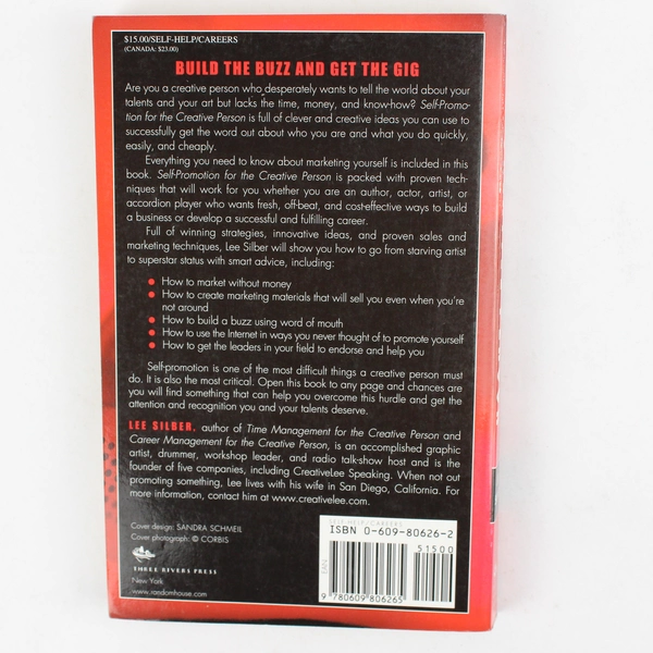 Self-Promotion for the Creative Person  by Lee Silber (2001, Paperback)