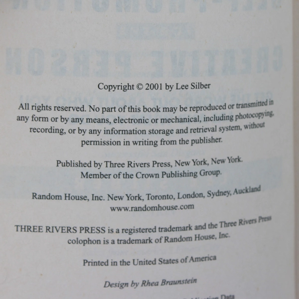 Self-Promotion for the Creative Person  by Lee Silber (2001, Paperback)
