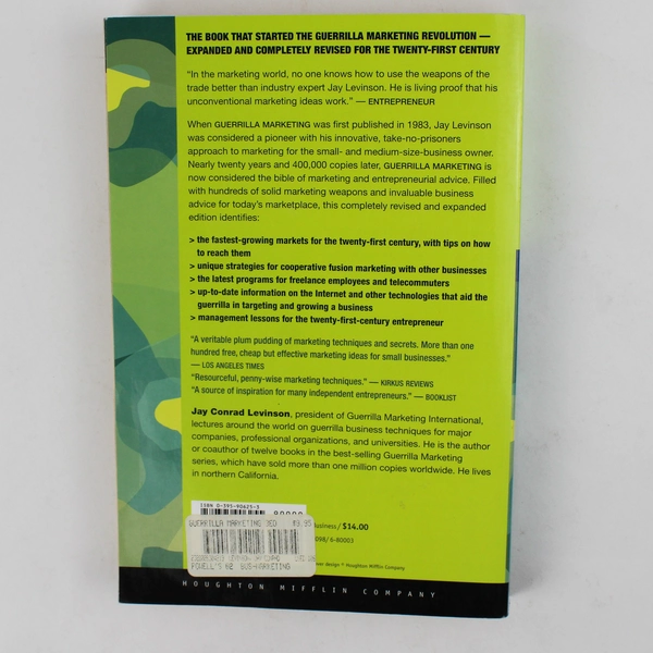 Guerrilla Marketing Big Profits from Small Business Jay Conrad Levinson 1998, PB