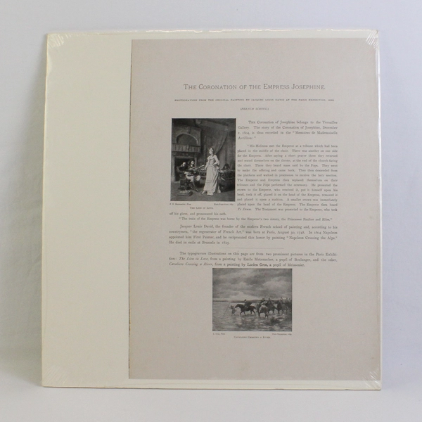 1889 Coronation Of The Empress Josephine Jacques-Louis David Photogravure Print
